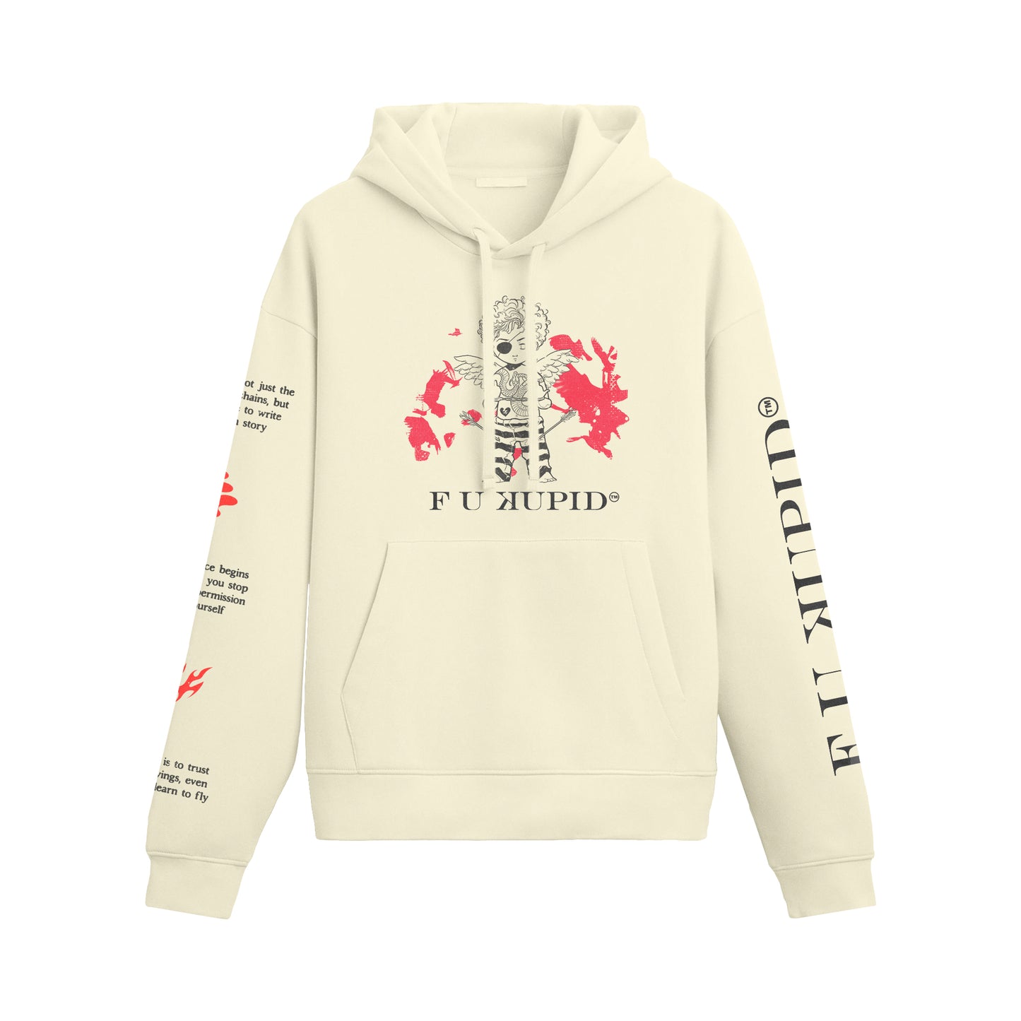 F U KUPID LOVE HURTS WEAR IT PROUDLY HOODIE