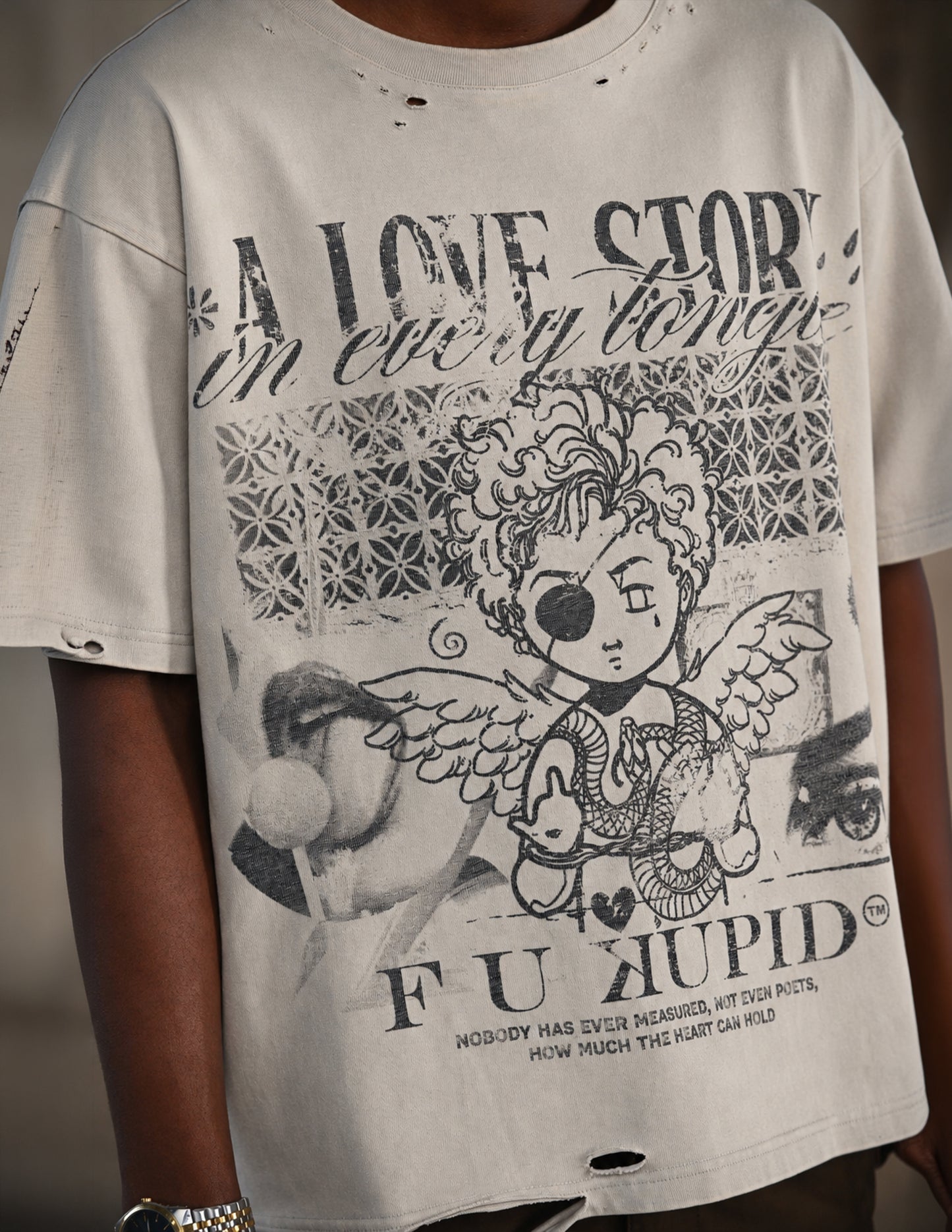 Love Story Tee - White