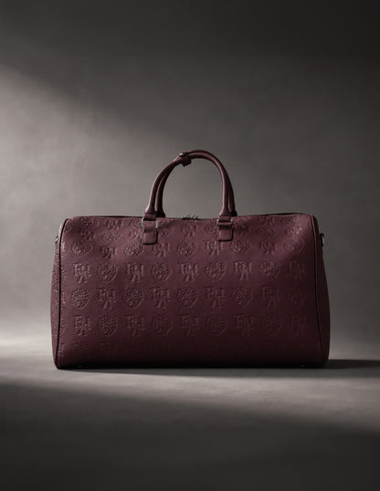 Opulent Voyage Duffle Bag - Merlot Red