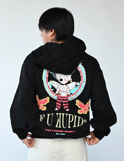 Pain II POWER Zip-Up Hoodie - Black