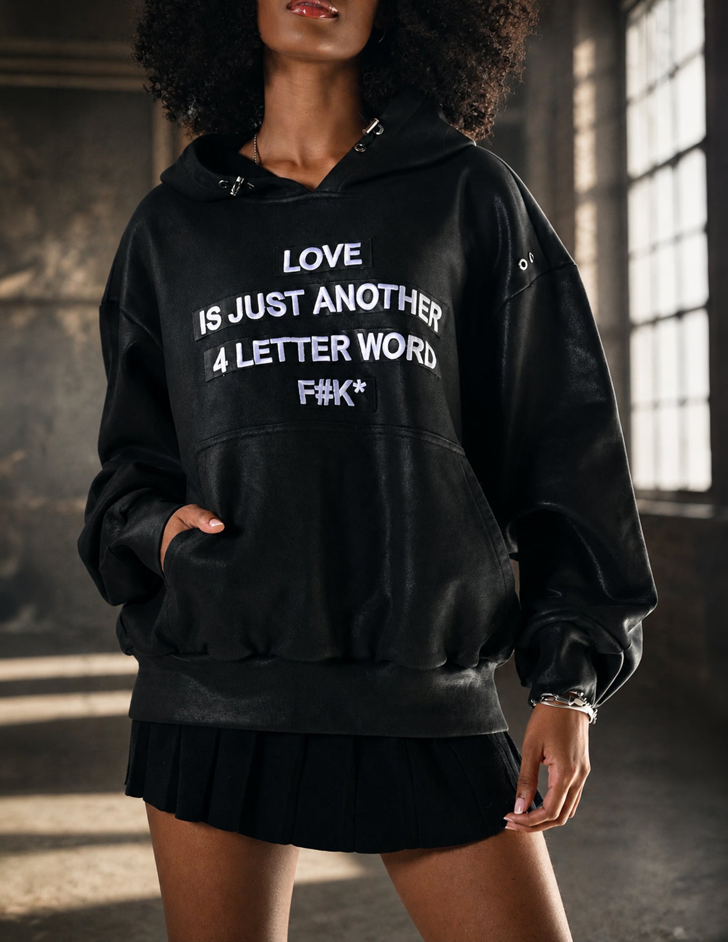 Love Is Hoodie - Black