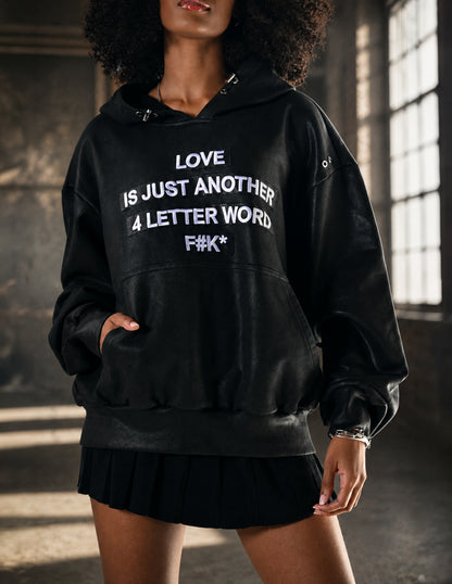 Love Is Hoodie - Black