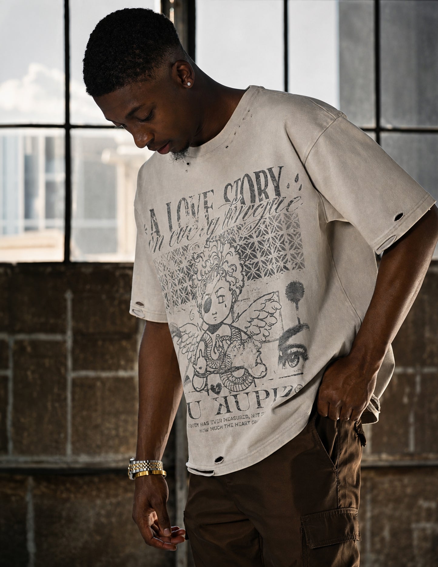 Love Story Tee - White