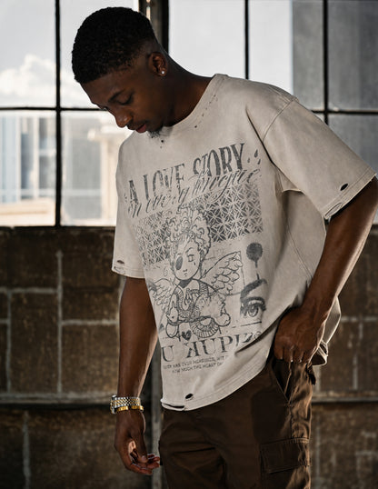 Love Story Tee - White