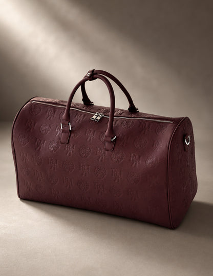 Opulent Voyage Duffle Bag - Merlot Red
