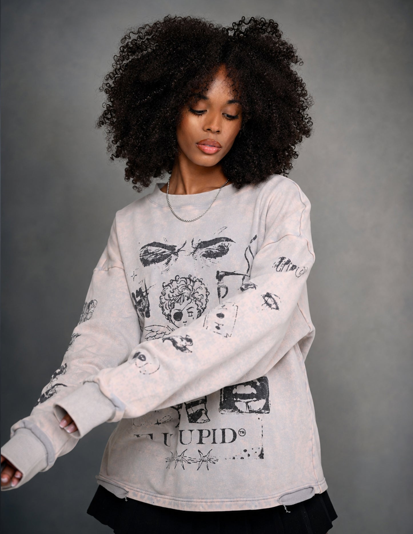 Pain is Love Crewneck - White