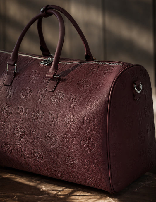 Opulent Voyage Duffle Bag - Merlot Red