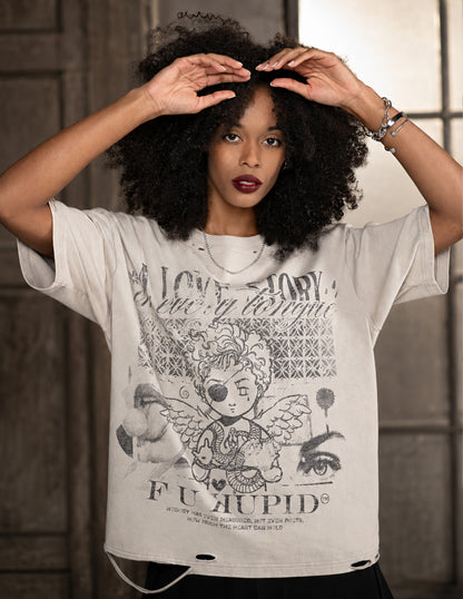 Love Story Tee - White