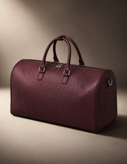 Opulent Voyage Duffle Bag - Merlot Red
