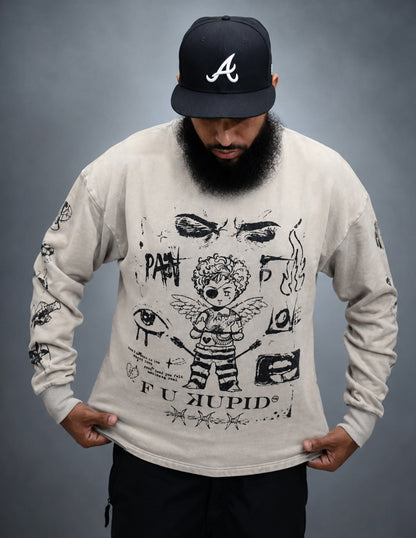 Pain is Love Crewneck - White