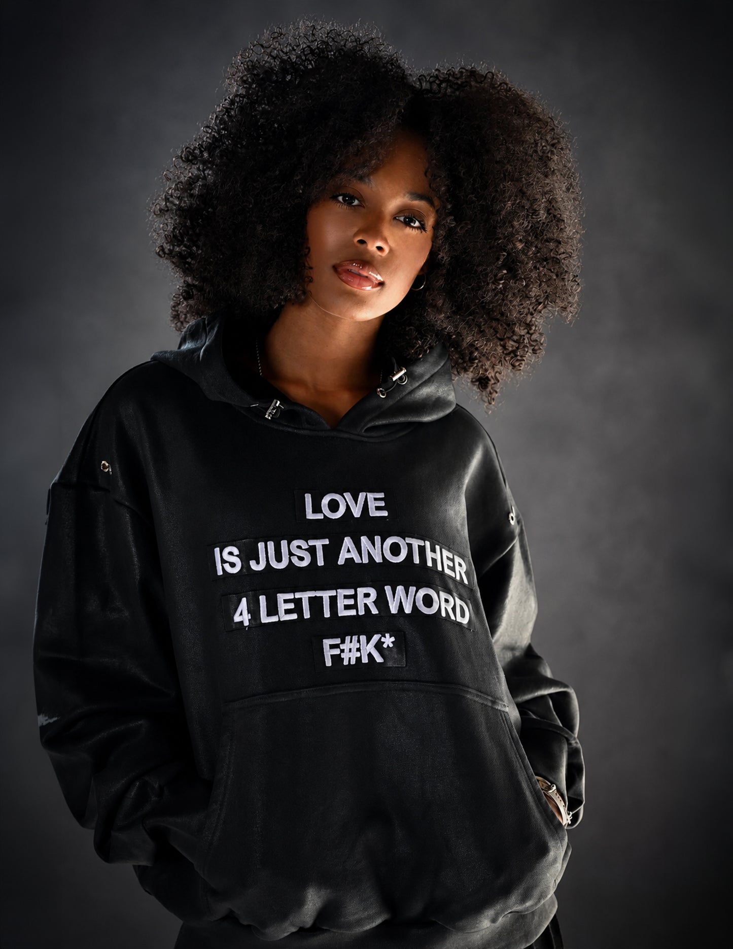 Love Is Hoodie - Black