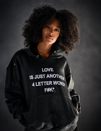 Love Is Hoodie - Black