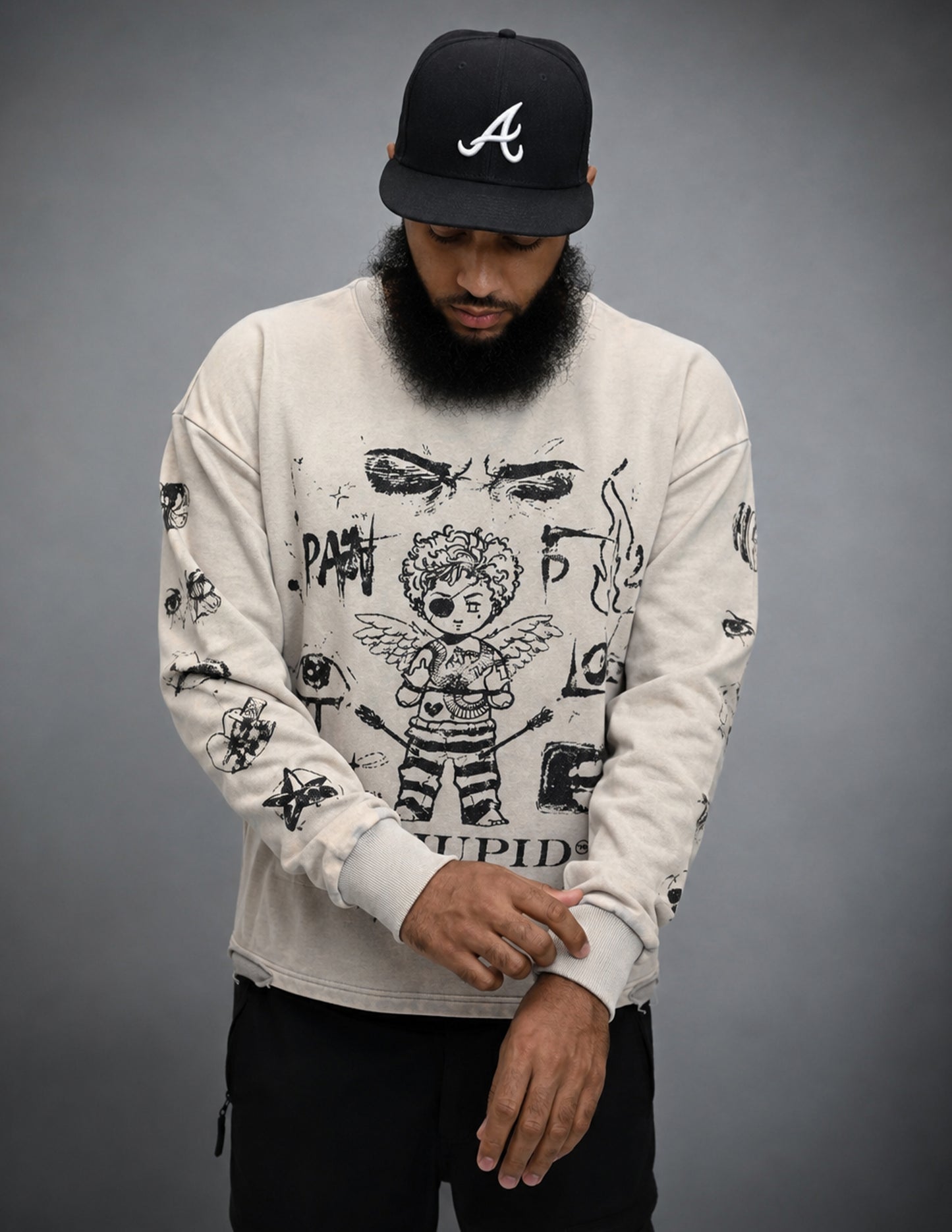Pain is Love Crewneck - White