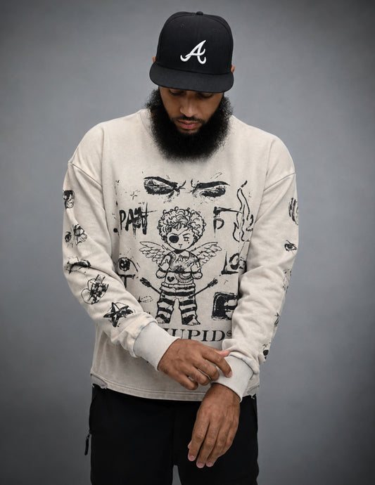 Pain is Love Crewneck - White