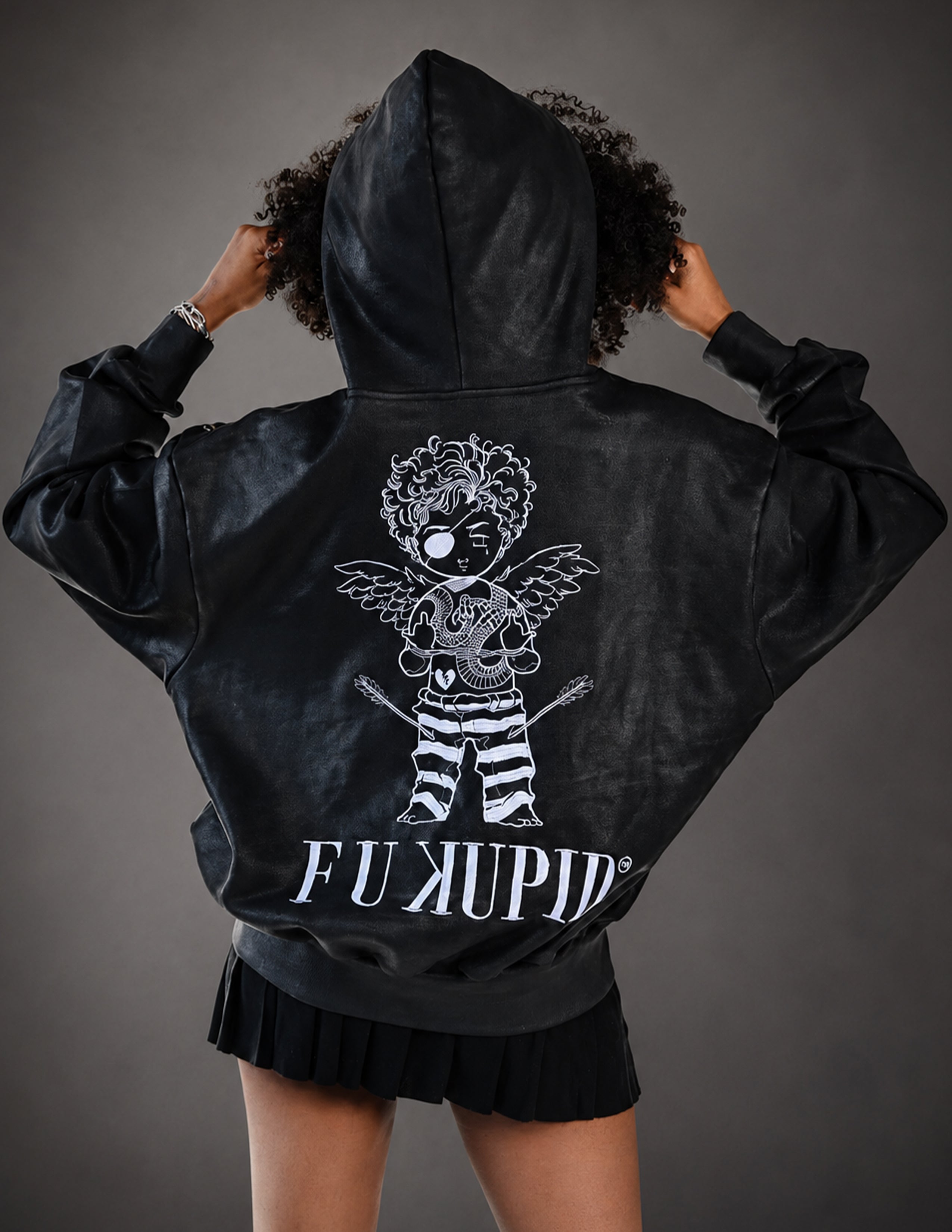 Love Is Hoodie - Black – F U Kupid