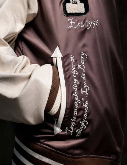 Heartbreaker Letterman Jacket - Champagne Brown