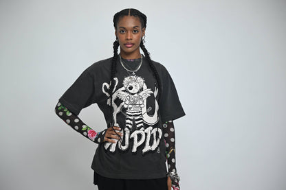 F U KUPID Logo Tee - Vintage Black