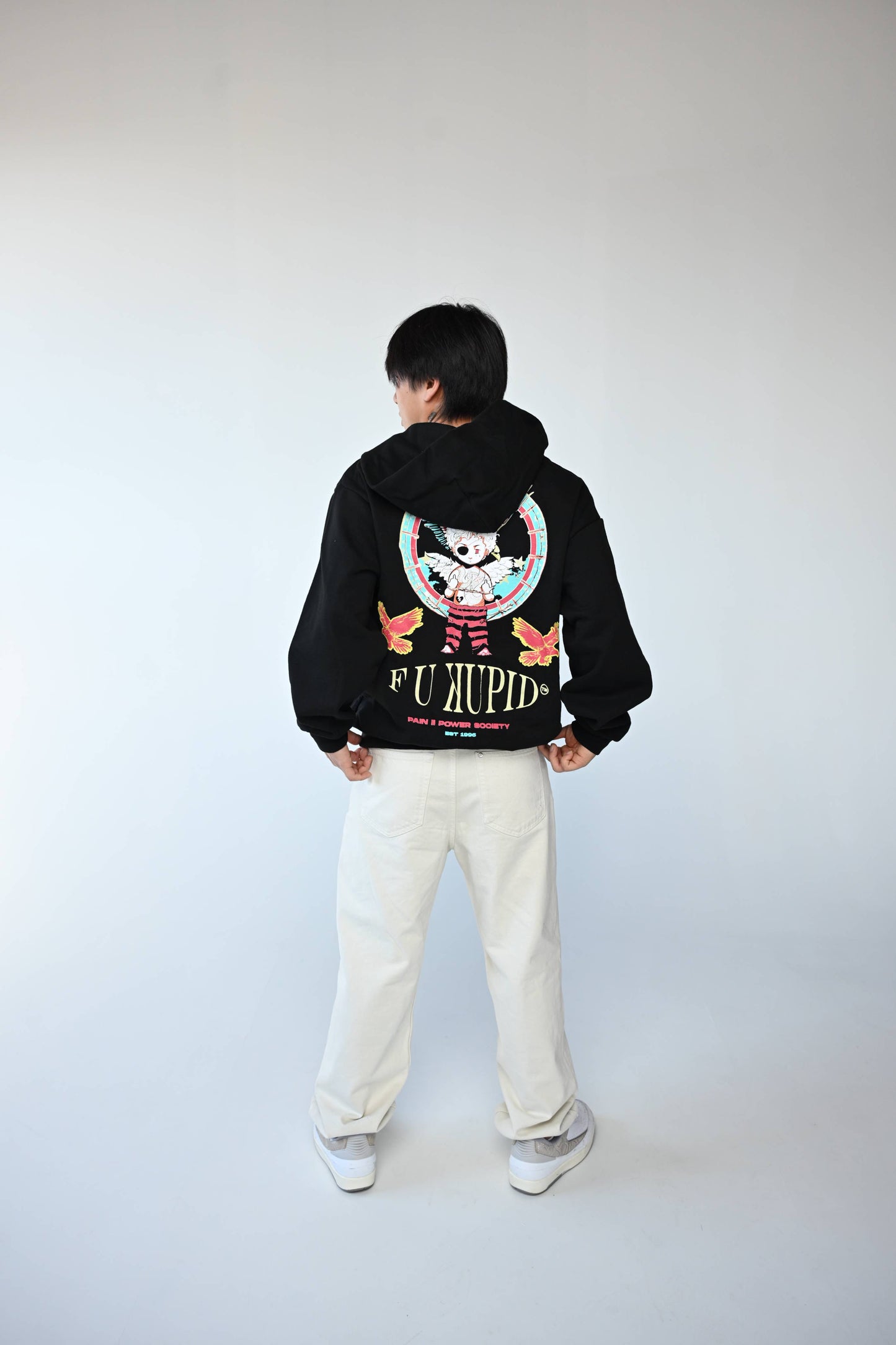 Pain II POWER Zip-Up Hoodie - Black