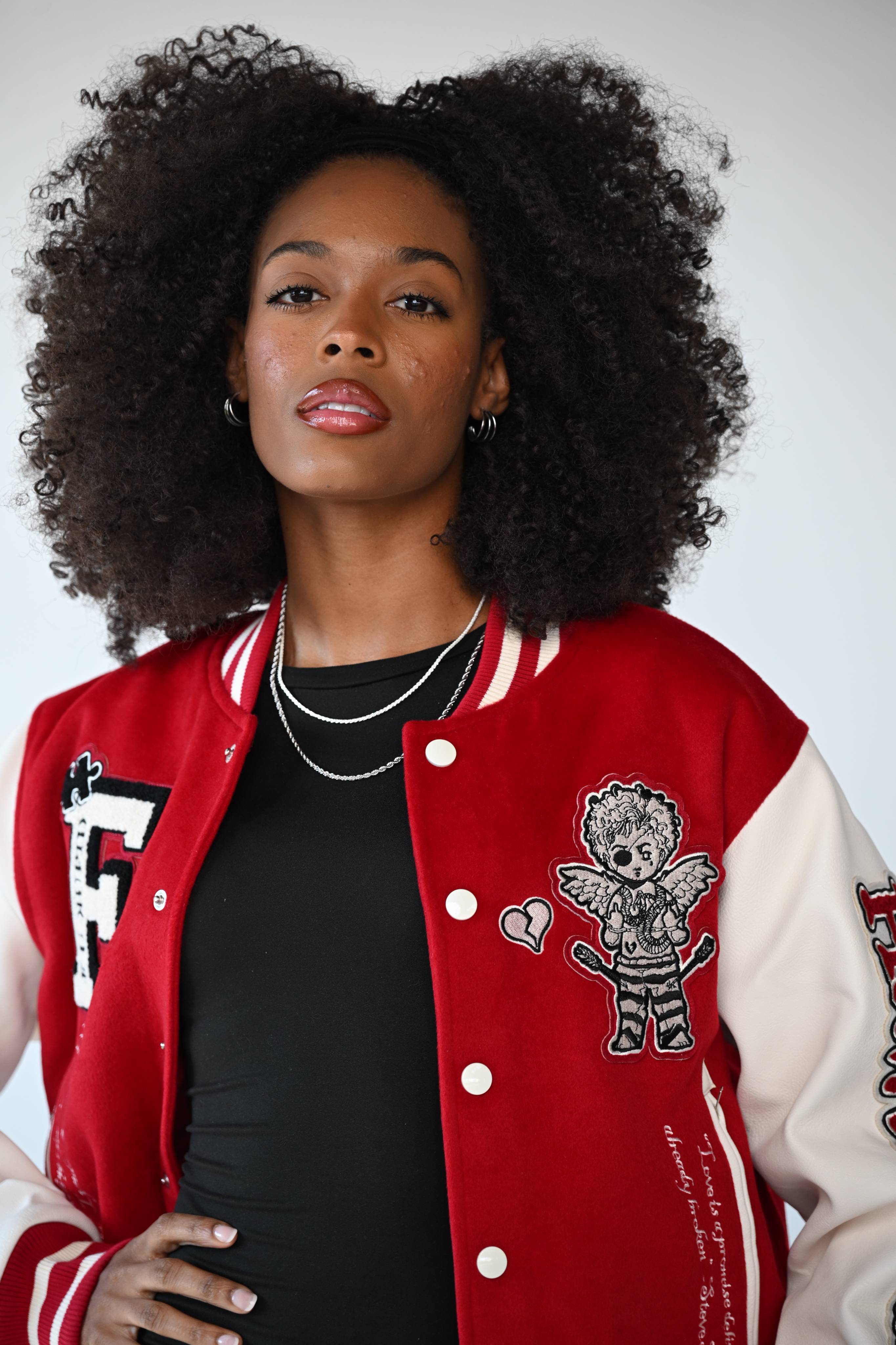 Heartbreaker 41 Letterman Jacket - Rebellious Red