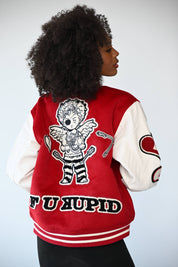 Heartbreaker 41 Letterman Jacket - Rebellious Red
