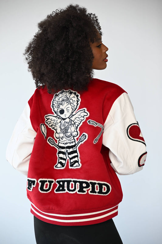 Heartbreaker 41 Letterman Jacket - Rebellious Red