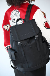 Opulent Voyage Series F U Kupid Embossed Book Bag - Onyx Allure