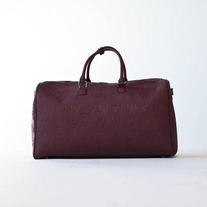 Opulent Voyage Duffle Bag - Merlot Red