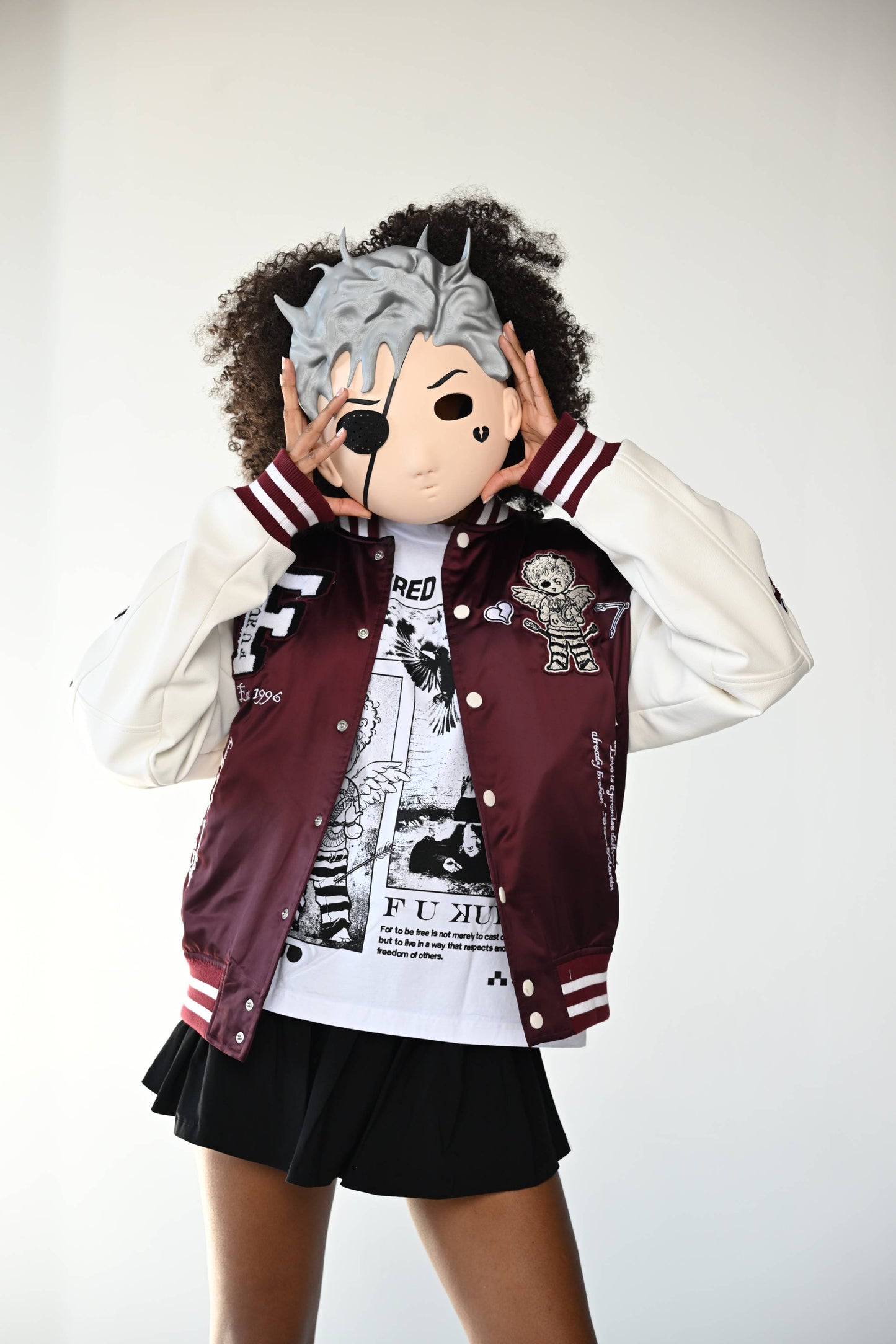 Heartbreaker Letterman Jacket - Merlot Red