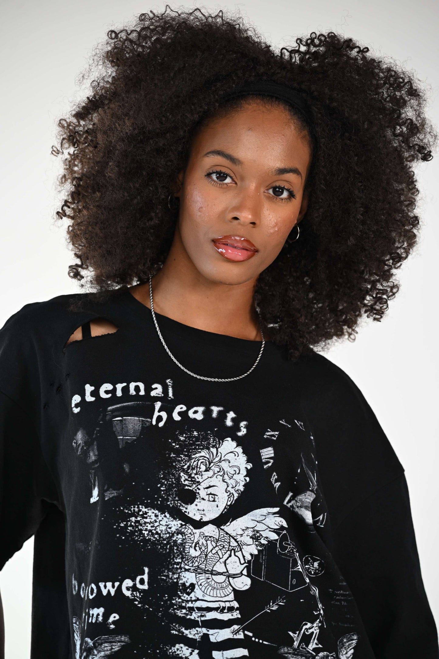 F U KUPID BLACK - Eternally Hearts Tee