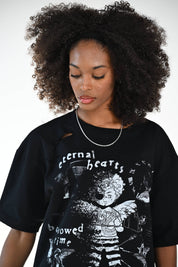 F U KUPID BLACK - Eternally Hearts Tee