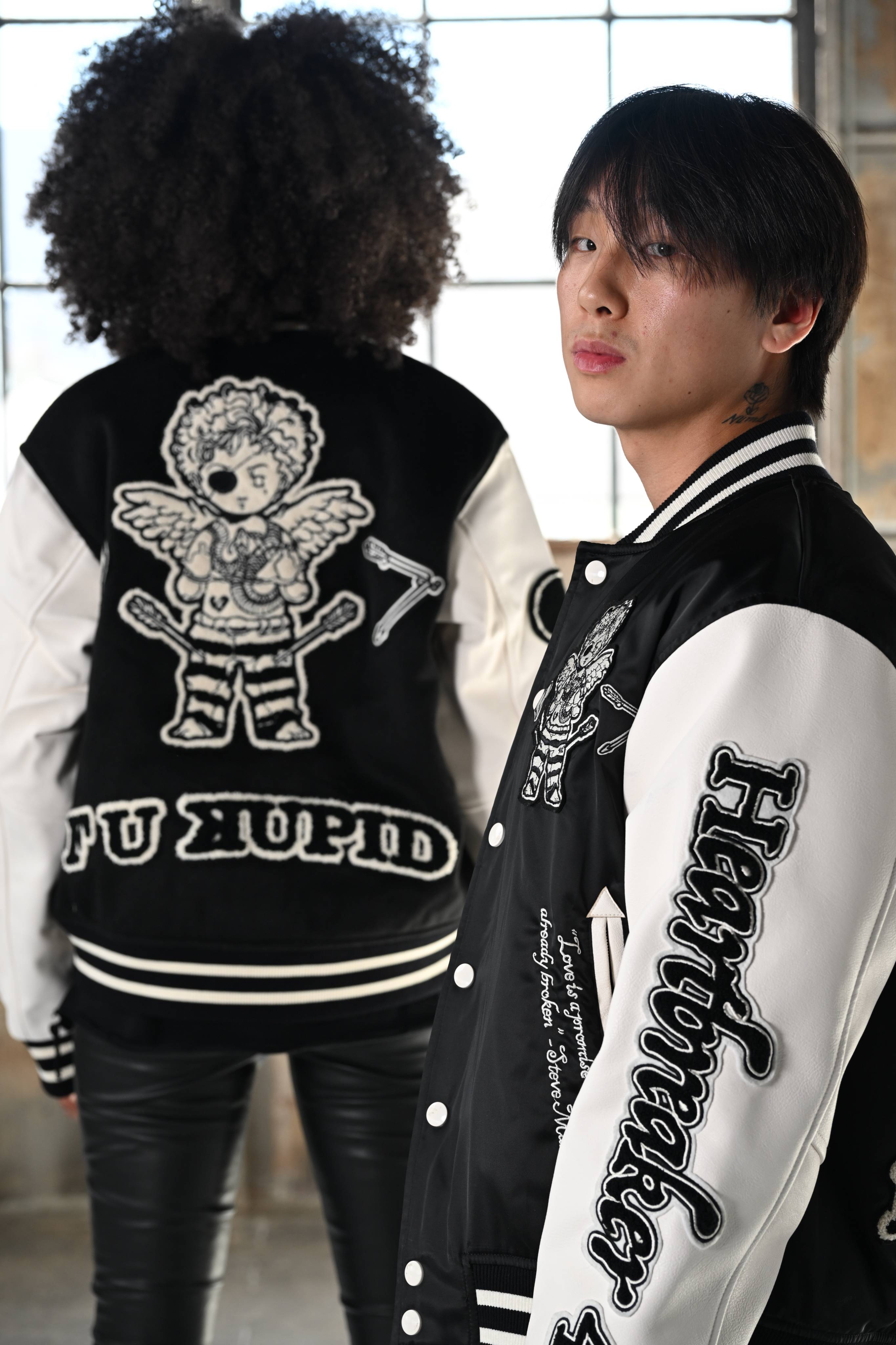 Heartbreaker 41 Letterman Jacket - Onyx Allure