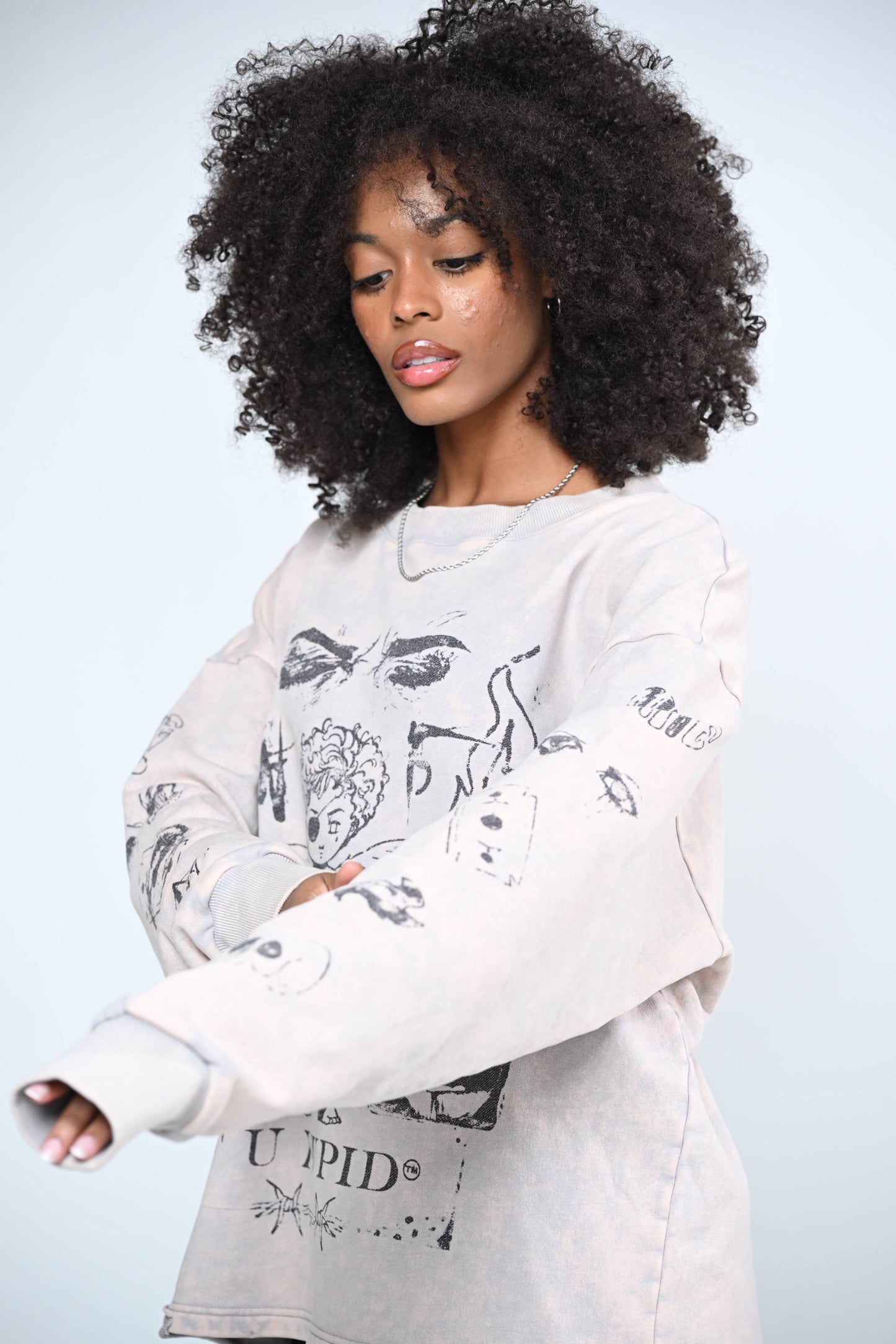 Pain is Love Crewneck - White