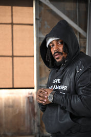 F U KUPID BLACK - LOVE IS Just Another 4 Letter Word Waxed Hoodie