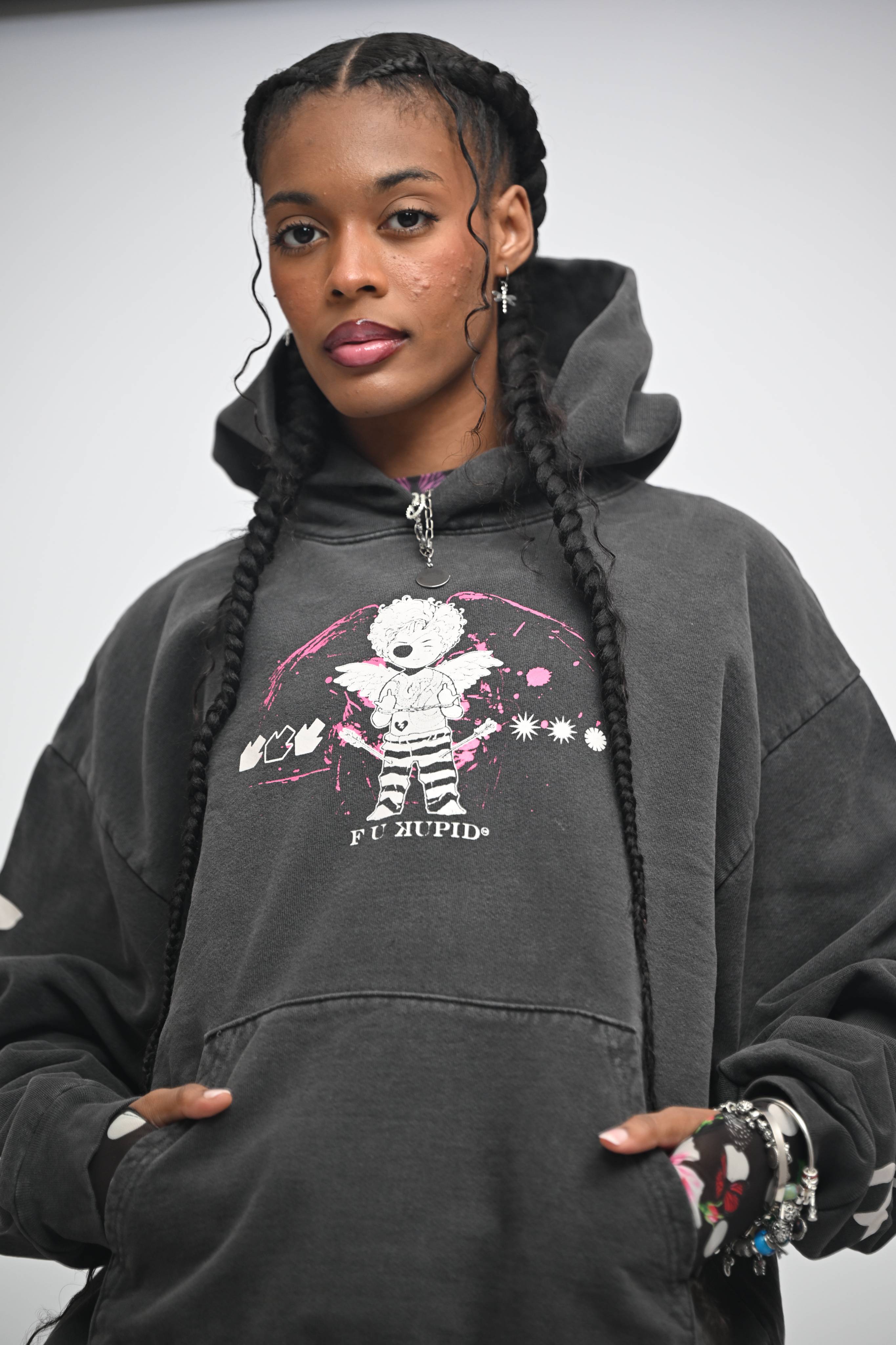 F U KUPID Midnight Romance Hoodie