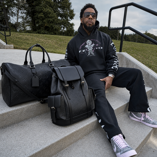 Opulent Voyage Book Bag - Onyx Black