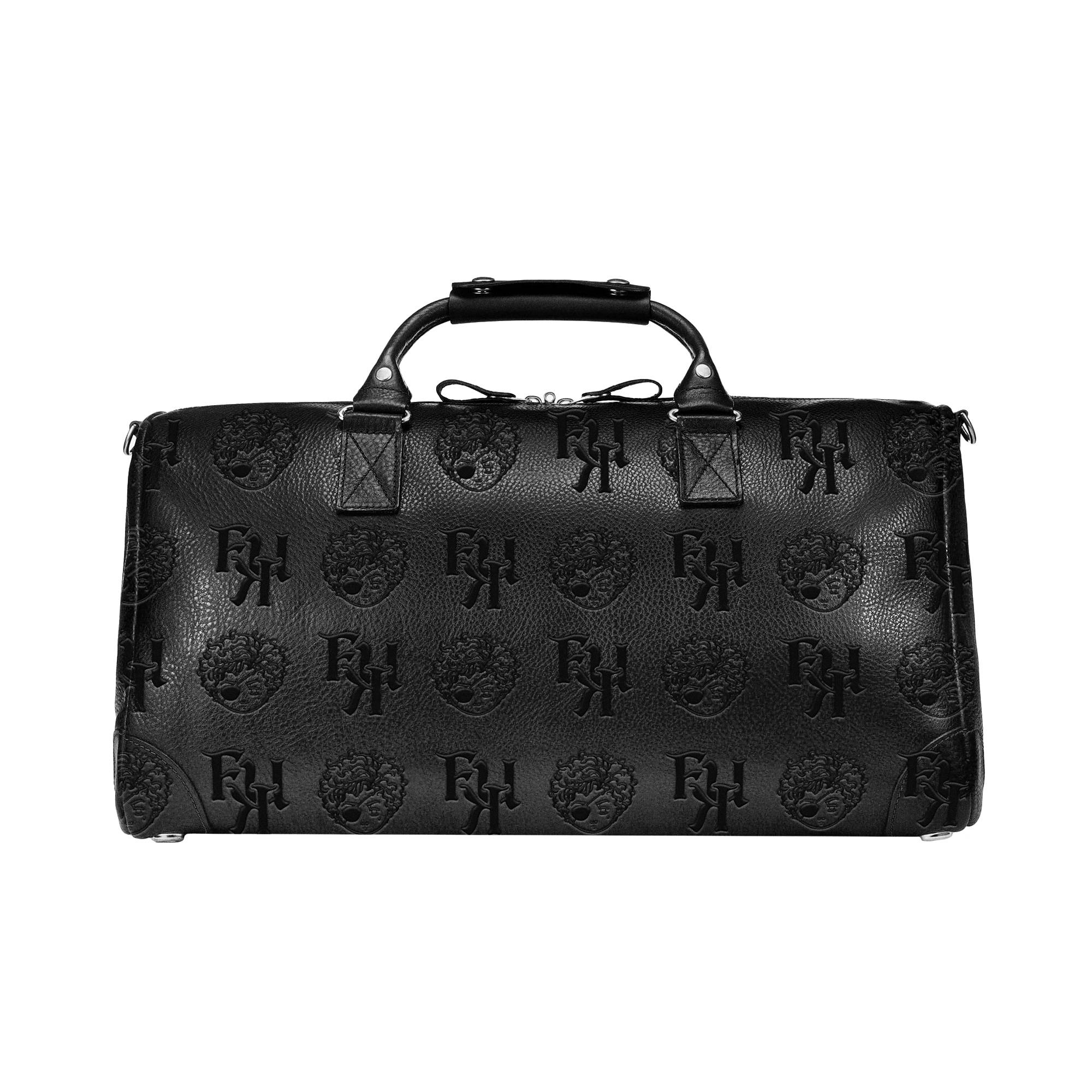 Opulent Voyage Series F U Kupid Embossed Duffle Bag - Onyx Allure